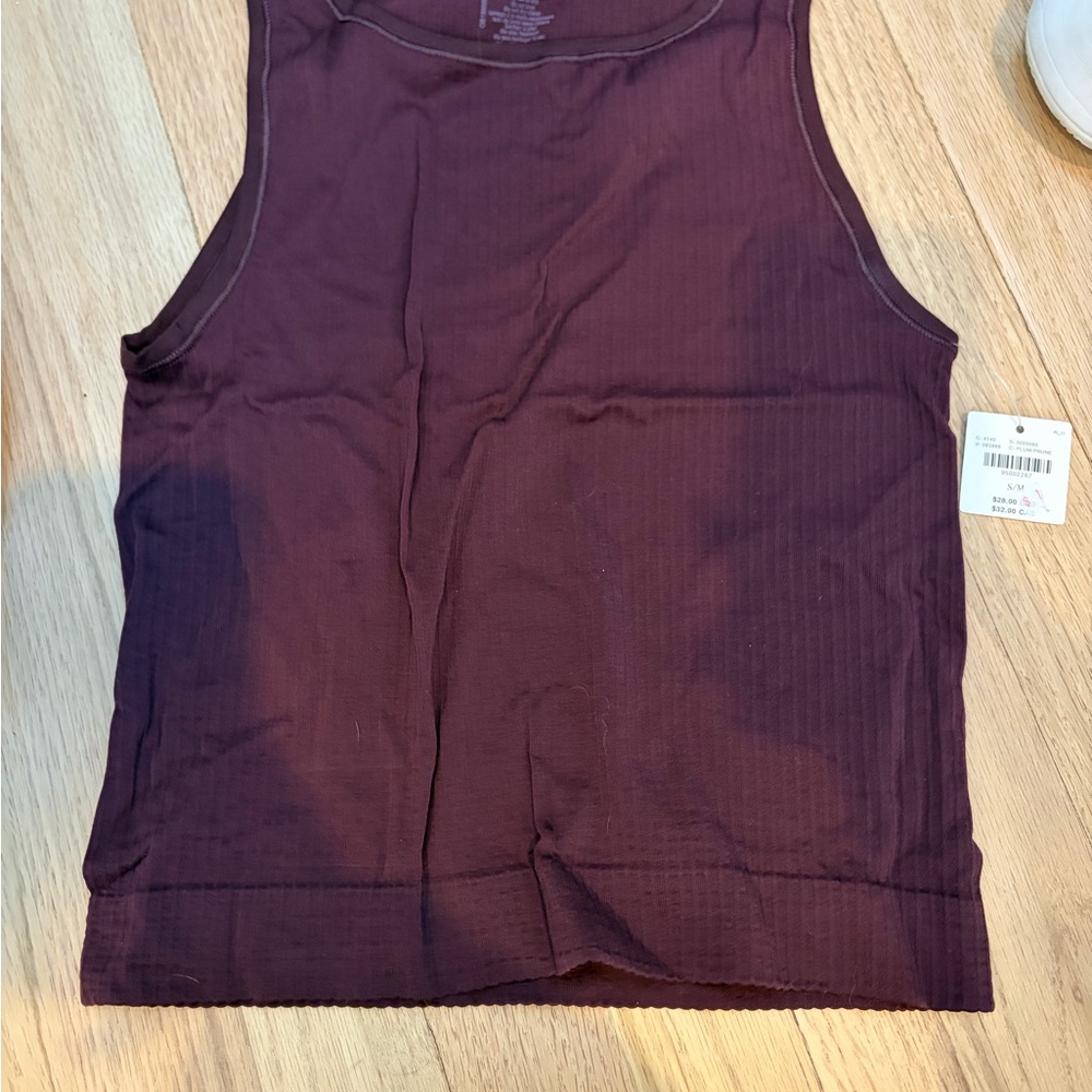 Anthropologie Burgundy Tank Top